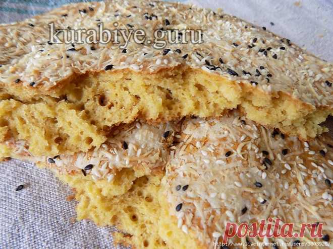Лепёшка с сыром к завтраку - пышная, ноздреватая, нежная, тает во рту
