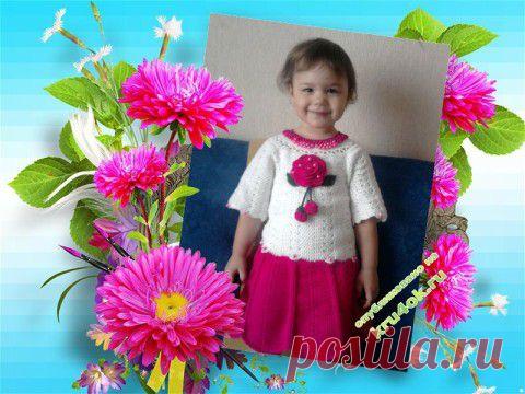 Вязаное крючком платье для девочки — работа Натальи - вязание крючком на kru4ok.ru