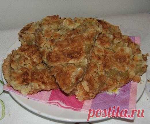 Мой любимый пирог с ревенем и яблоками.