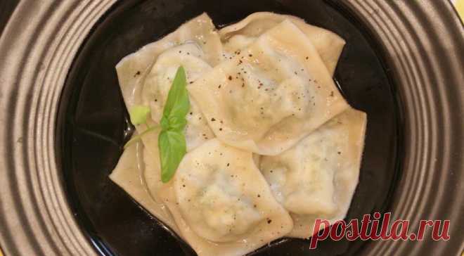 Равиоли с крапивой и творогом, пошаговый рецепт с фото