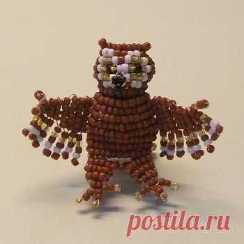 Сова из бисера