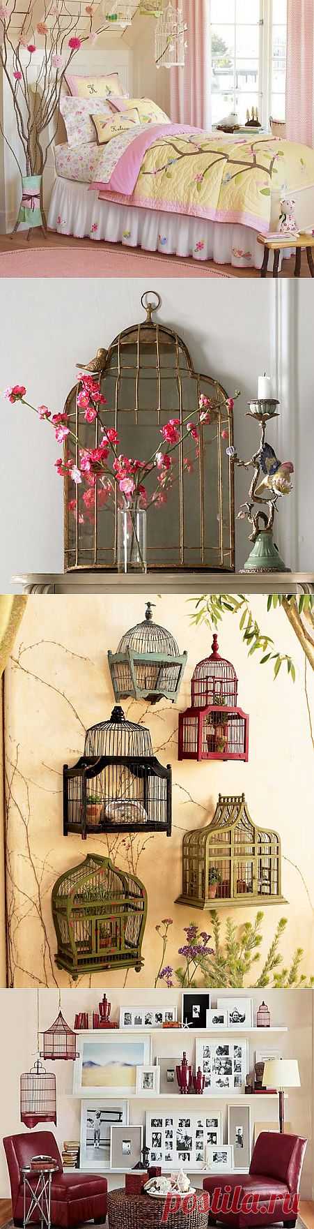 (+1) тема - Декоративные клетки для птиц в интерьере - романтичность и элегантнось | Интерьер и Дизайн