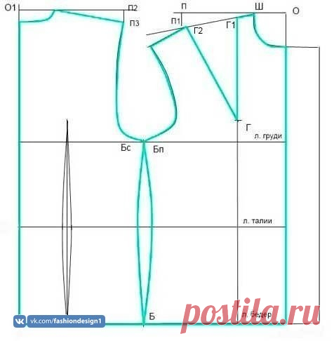 ​Самое легкое построение выкройки рубашки — Сделай сам, идеи для творчества - DIY Ideas
