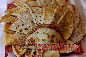 Блины фаршированные сыром и зеленым луком