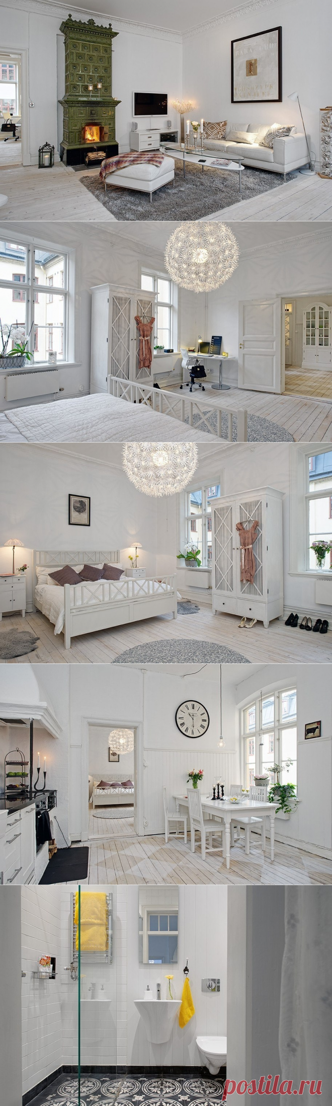 Трехкомнатная квартира в историческом здании в Швеции - Дизайн интерьеров | Идеи вашего дома | Lodgers