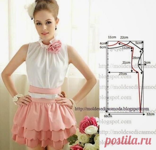 Самые простые выкройки летних блузок, справится начинающая швея | Самошвейка | Яндекс Дзен