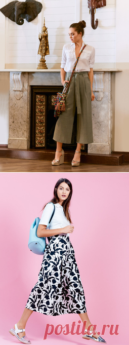 С чем носить широкие брюки — BurdaStyle.ru