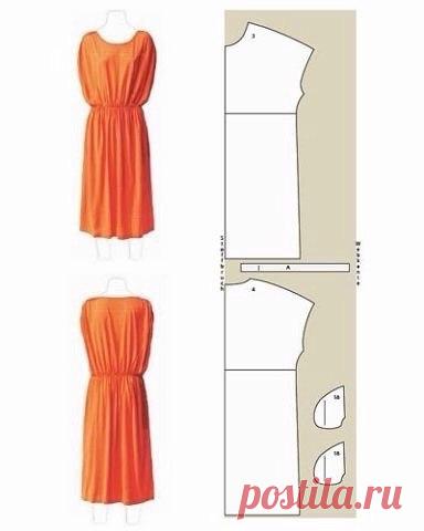 Шьем платья. Простые выкройки.
