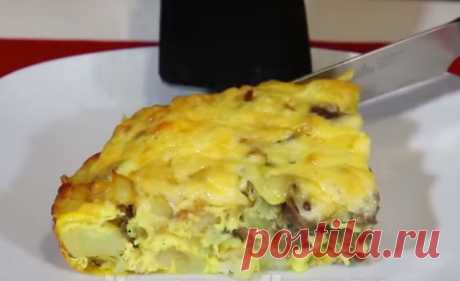 Запеченная картошка с грибами и сыром
