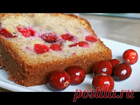 Кекс с клюквой