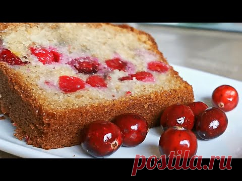 Кекс с клюквой