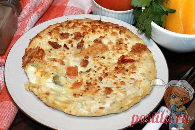 Ленивый лаваш, рецепт ленивого пирога с сыром, овощами и яйцом