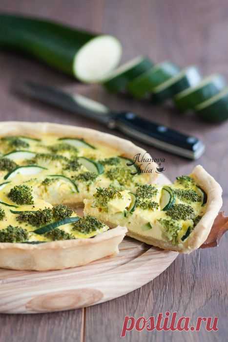 Готовлю с любовью - Зеленый овощной киш.