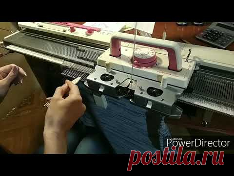 Свитер оверсайз или Хейворд на вязальной машине Тойота KS858. Часть 3