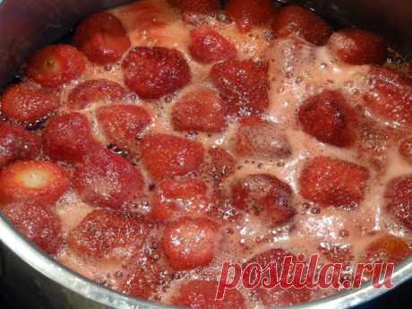 Варенье из клубники пятиминутка