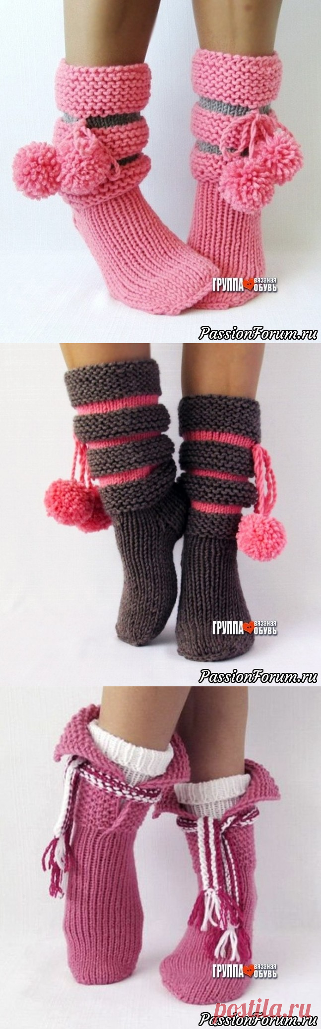Носочки спицами. Очень понравились идеи! - запись пользователя falconet-n (Nadezhda) в сообществе Вязание спицами в категории Вязание спицами аксессуаров