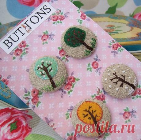 Пуговки с аппликациями / Аппликации / ВТОРАЯ УЛИЦА