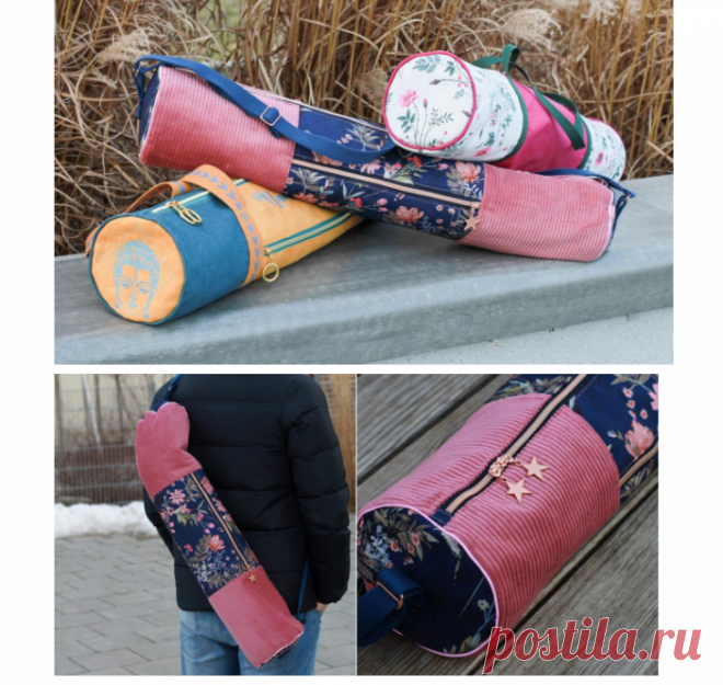 Выкройка сумки для коврика DIY. 
 
 Казалось бы, зачем тут выкройка. Да, коврики-пенки удобны и в походе, и на пикнике, и для йоги. Но сшить простой чехол тут не проблема.
 
 Однако выкройка и мастер-класс по пошиву — для «сложного» в пошиве чехла-сумки для коврика, с карманом и на молнии: Читать дальше
