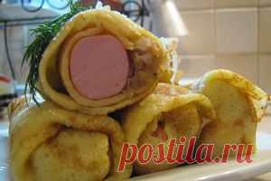 ХОТ-ДОГ В БЛИНАХ |