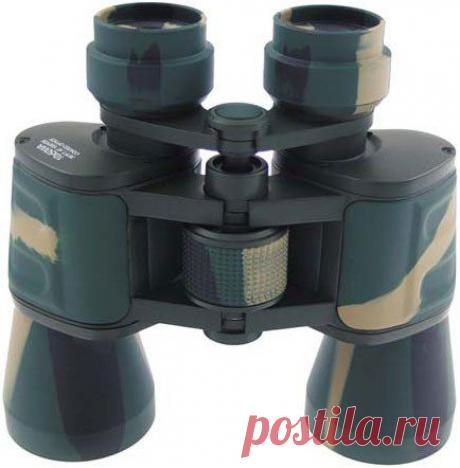 Бинокль 10x50 Ruby lens, лесной камуфляж, с чехлом  / Богатая добыча