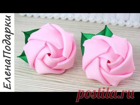 Как сделать розу из лент?