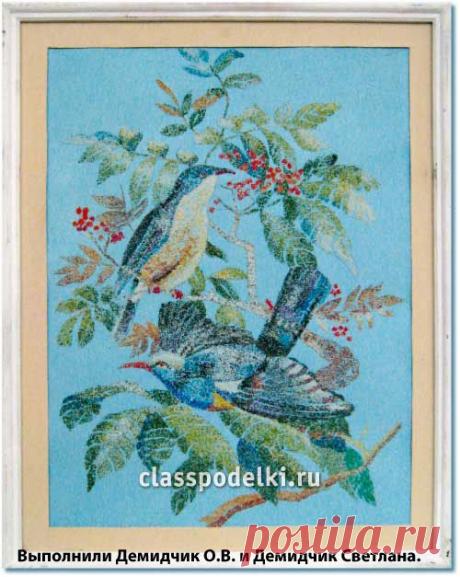 Рисование цветной манкой. - Поделки Осени - Поделки к праздникам - Каталог статей - Классные поделки