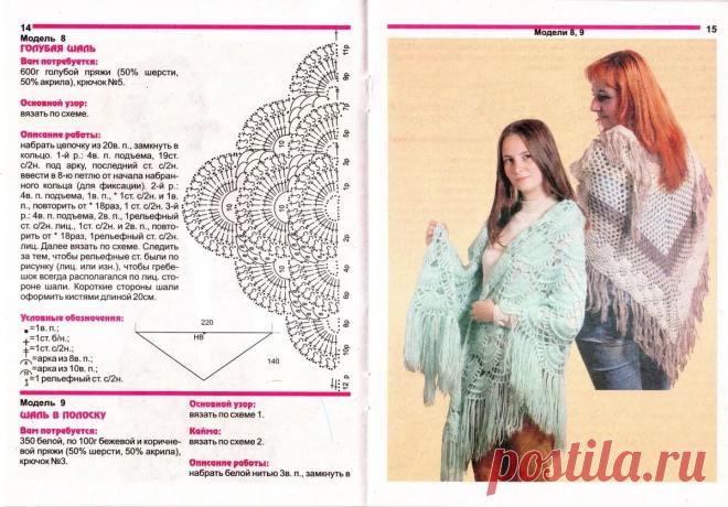 шали крючком со схемами и описанием фото: 2 тыс изображений найдено в Яндекс.Картинках