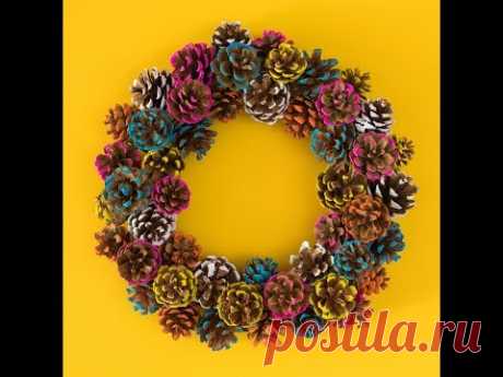 Fall DIY Pinecone Wreath