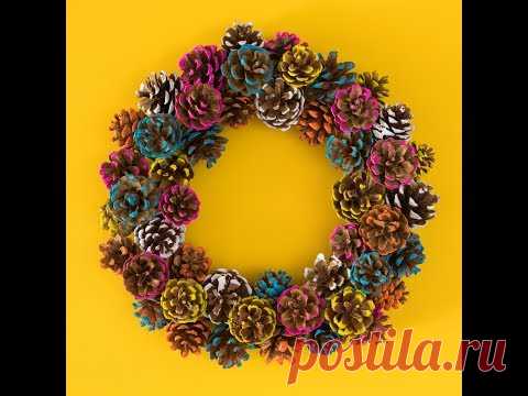 Fall DIY Pinecone Wreath