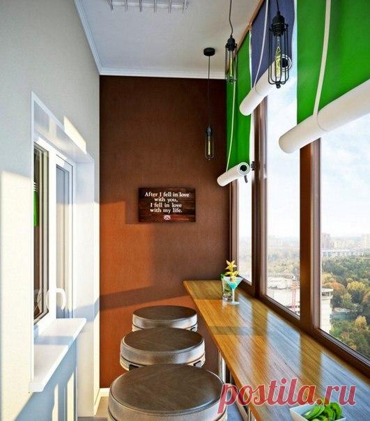 От кабинета до постирочной: 19 классных дизайн-идей для вашего балкона