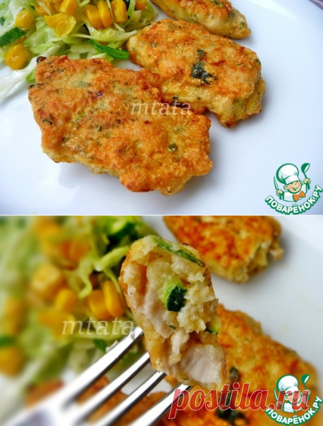 Куриные котлеты с цуккини – кулинарный рецепт