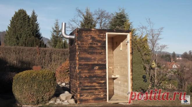 Сауна, бюджетная и простая в сборке В этой статье мастер расскажет нам, как он построил небольшую сауну на своем участке. Сауна небольшая, рассчитана на 1-2 человек. Её размеры около 1500 * 1500 * 2000 мм. Инструменты и материалы:-Деревянные балки 1500 * 80 * 50 мм -около 100 шт;-Резьбовые стержни с гайками и