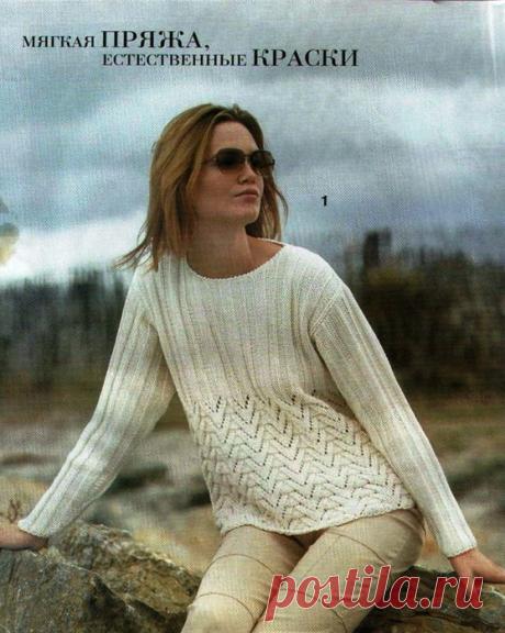 Пуловер. Спицы.