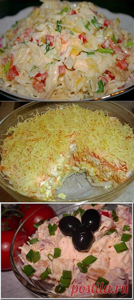 10 рецептов быстрых салатов.