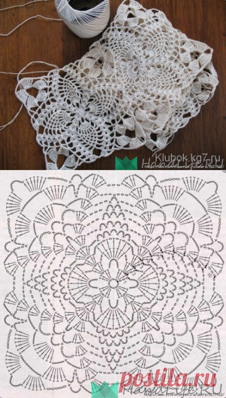 Очень красивый мотив для разных задумок / Вязание