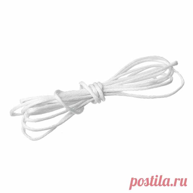 DoreenBeads Прекрасный 80 М Оптовая Белый Навощенные Хлопок Ожерелье Шнура 1 мм (B08086) купить в магазине DoreenBeads Finding Store на AliExpress