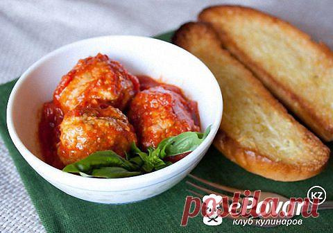 Тефтели с чесночным хлебом — Рецепт приготовления с фото — Горячие блюда, Блюда из фарша