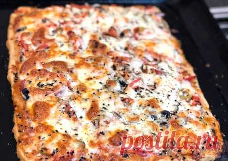 Пицца из цельнозерновой муки без дрожжей🍕 - пошаговый рецепт с фото. Автор рецепта Olesya Anashkina👩🏻‍🍳🌳 . - Cookpad