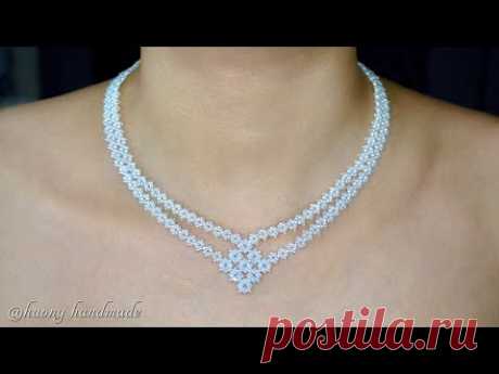 DIY beaded necklace. Remake this necklace with some adjustments in details and methods