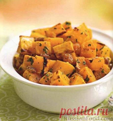 Рецепт: Гарнир из печеной тыквы на RussianFood.com