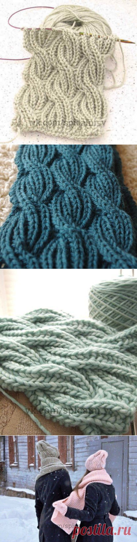 ​Шарф в технике "Бриошь" — DIYIdeas