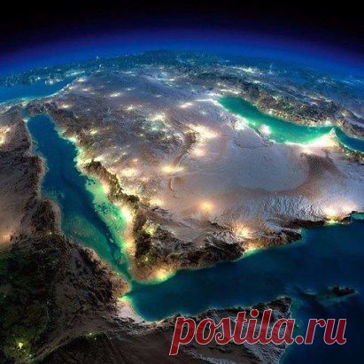 Захватывающий вид на Землю из космоса.
