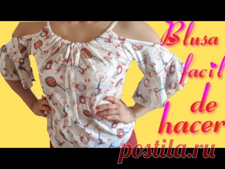 BLUSA FACIL DE HACER Y DE MODA