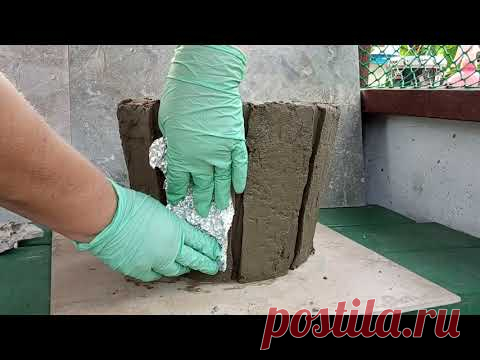 КАДУШКА из Цемента и Ведра // Что можно сделать из Старого Ведра - YouTube