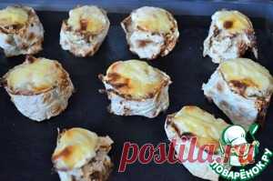 Лавашные стожки с сыром и фаршем – кулинарный рецепт
