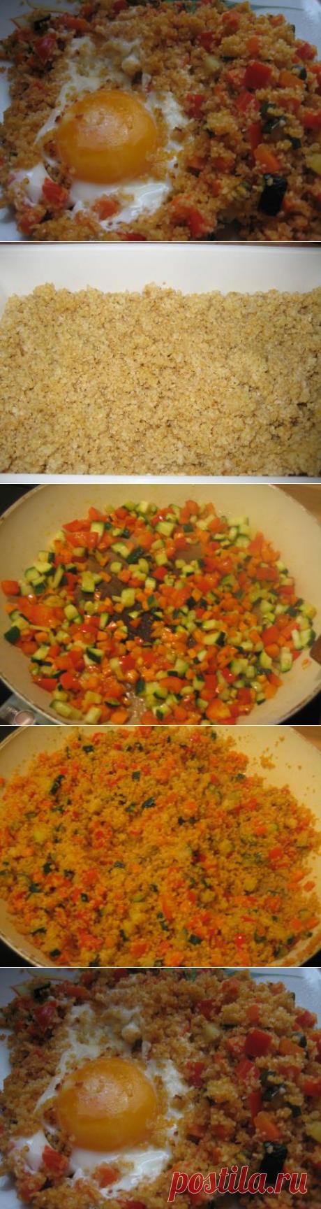 Булгур с овощами и яйцом, в вариациях. | 4vkusa.ru