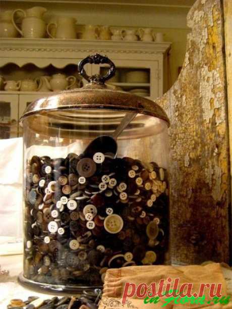 Украшения из пуговиц