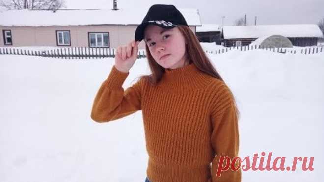 Модный свитер для девочки подростка//Подробный МК//Часть вторая