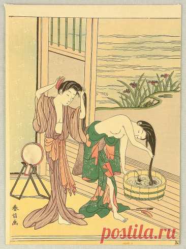Красавица-японка...Японский художник Suzuki Harunobu