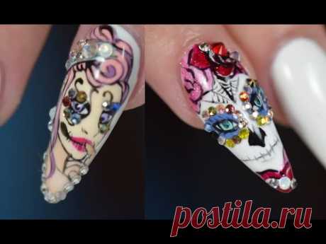 HALLOWEEN GEL NAIL ART | Red Iguana | April Ryan